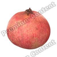 Pomegranate Fruit Retopo 3D Scan